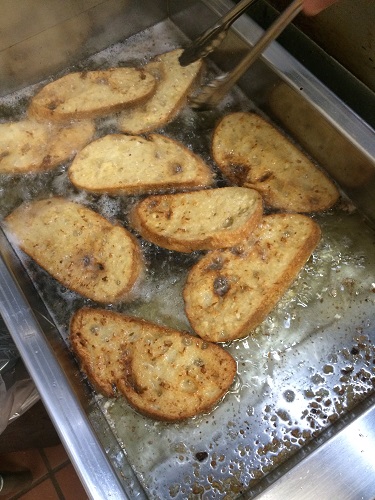 French Toast Bread Frying